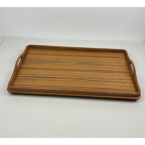NEW Julie Pomerantz Goodwood 22x14" Teakwood Bed Tray Serving Tray Open Box - Picture 5 of 14